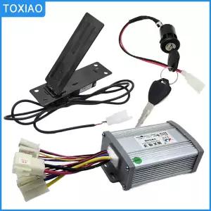전기 카트 비치 카 금속 가속 페달 브러시드 스피드 전동 컨트롤러 12V 24V 36V 48V 250W 350W 500W 800W 1