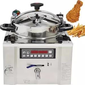 프리에이션 16L 전기 압력식 튀김기 220V 지능형 업그레이드 고압 치킨 안전 기능 스테인리스 스틸 조리대