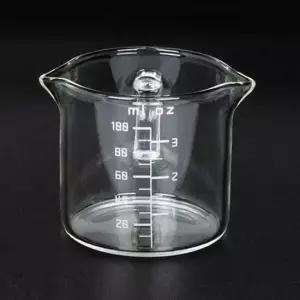 유리계량컵 마카 계량컵 샷잔 비커컵 용량컵 유리컵 100ml 4P 칵테일