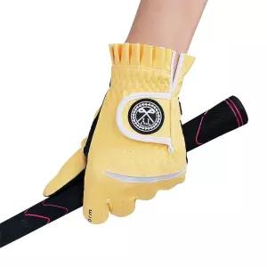 레이스 골프장갑 양손 리본핑거리스 손가락오픈형 1쌍