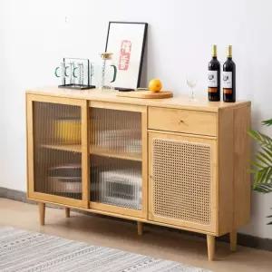 그릇장 식 레트로 엔틱 찻잔 빈티지 다기 주방 장식장 찬장 미닫이