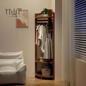 원목 코너 행거 엔틱 침실 원룸 옷걸이 공간활용 스탠드