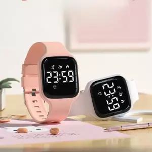 진동 알람 손목시계 디지털 타이머 학생용 군인