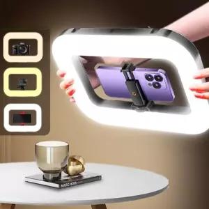 LED 사각 거치대 개인방송 램프 촬영 링라이트 핸드폰 라이브