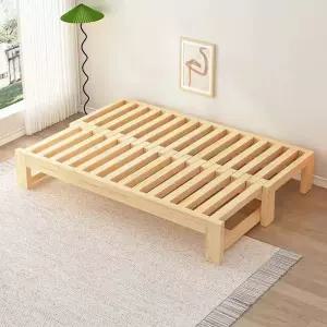 원목 소파베드 확장형 프레임 침대 겸용 간이 원목쇼파베드