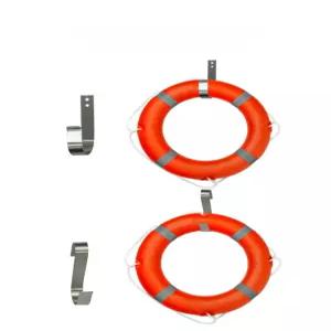 구명 부표 거치대 304 스테인리스 스틸 S자 후크 해양용 전문가용 장착 브래킷 설비기