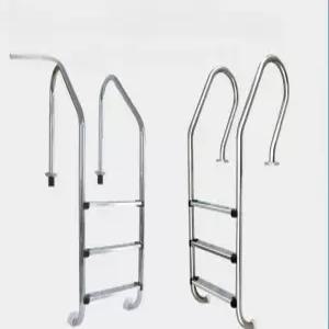 수영장 사다리 304 스테인리스 스틸 두꺼운 강화 수중 난간 발판 배수 계단 전용 설비기