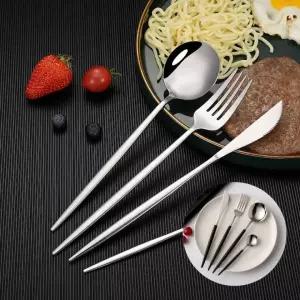 6인 커트러리 세트 24p 실버 스테이크나이프포크세트 티스푼포크나이프세트