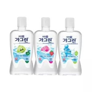 루미나D 아동가글 사과 딸기 청포도맛 어린이가그린 380mlx3개