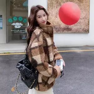 양면 코트 마이야르 여자코트 라이크 일체형 세무 퍼 모피 원템1