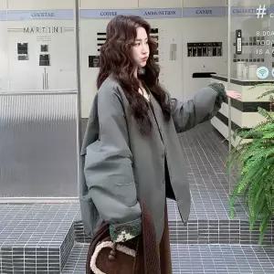 면 모피 여자코트 램스울 코트 양 원템1