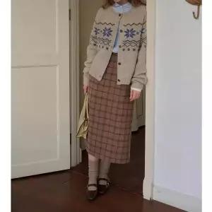 니트 가을 부클사 양털 모피 코트 여자코트 페어아일 원템3