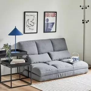 좌식소파 다리없는 저상형쇼파 간이 낮은쇼파 미니 자취방 그레이