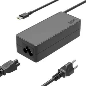 65W USB C AC Charger Fit for Lenovo Thinkpad X1 T14 T14s T15 T16 E14 E15 E16 P14s P15s X12 X13 X13s