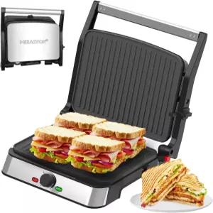 미라스톤 전기 파니니 프레스 그릴 및 샌드위치 메이커 / 8.5 x 11 논스틱 코팅 플레이트 모든 유형 또는