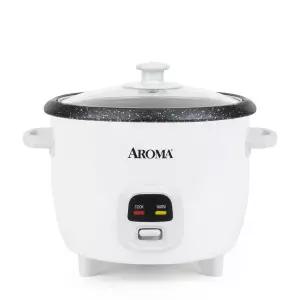 AROMA 6컵 (조리됨) / 1.5Qt. 보세 화강암 밥 및 곡물 조리기 ARC-863NG
