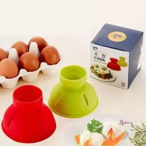 JGN 수란메이커 편리한 실리콘 2개 계란반숙 위생pqr057