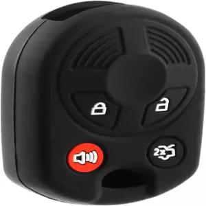 포드 및 링컨 4버튼 리모컨용 실리콘 키포브 커버 스킨 OOCD6000022 / H75 장착 - 보호용 자동차 케이스