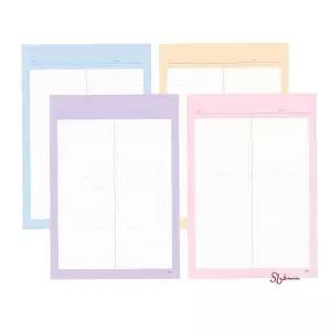 B5 규격 패드 연습장 필기 용지 노트 방안 모눈 필기용지ghi235