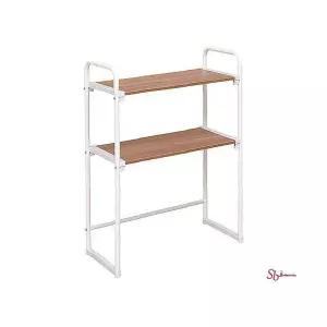 원목무늬 오븐렌지대 2단 선반hij948