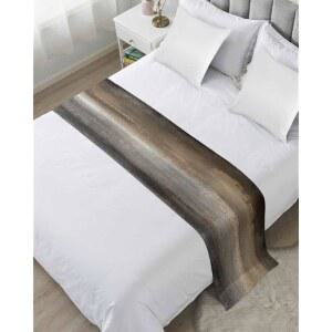 브라운 추상 침대 러너 스카프 칼 킹 사이즈, 모던 러스틱 그래피티 페인팅 아트 럭셔리 던지기 & 트윈 풀 퀸 풋 침대용 스카프, 베드룸 호텔 웨딩룸 장식, 102