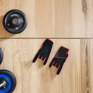 볼링장갑 아대 세트 실리콘 미끄럼방지 스포츠 장갑 전문 볼링 통기성 L Xl 레드 유연 그립