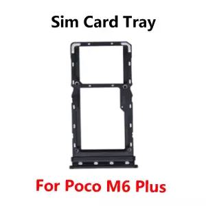 유심 트레이 슬롯 Xiaomi Poco M6 Plus용 카드 홀더 어댑터 소켓 액세서리 부품