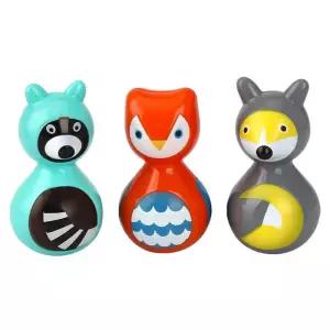 6개월아기 소근육운동 너구리 여우 부엉이 동물 오뚝이 신생아장난감 오뚜기인형 유아