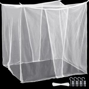 풀 더블 퀸 킹 사이즈 침대를 위한 페리터 2-오픈 모기장 캠핑 야외 여행 홈 데코를 대형 카메라 파라 쿠바