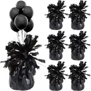 헬륨 풍선용 금속 앵커 홀더 6개 테이블 무게 졸업 파티 크리스마스 결혼 축하 장식 블랙