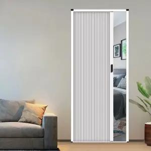 자바라 슬라이딩도어 가정용 칸막이 아코디언 문 접이식 간이 미닫이 욕실 파티션 폴딩도어 현관