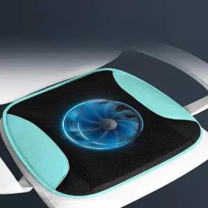 usb방석 팬 송풍기 냉동시트 선풍기방석 멀티 여름 냉풍 통기성 우아한 검정색 환기 그린