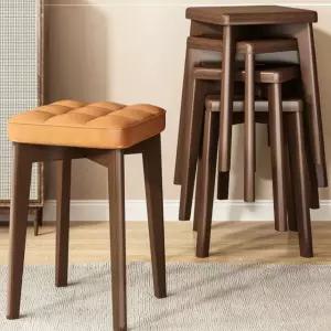 스튜디오 원목의자 화장대 유럽풍 빈티지 원형 북유럽 등받이 벤치 인테리어 간이 체어