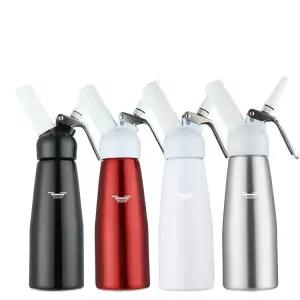 생크림 휘핑기 500ml 실버 음료 카페 홈 커피숍 휘핑건 케이크 휘퍼 스테인레스