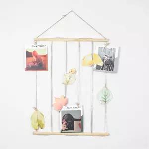 자취방 신혼집 꾸미기 우드 포토 행거 벽걸이 사진 인테리어 소품 장식