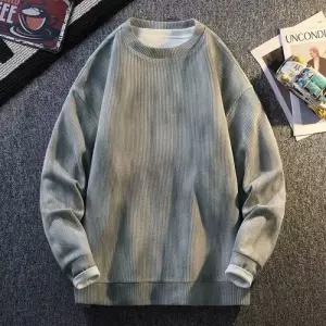 남성 캐주얼 빈티지 맨투맨 빅사이즈 라운드 나염 패피1