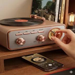 빈티지 턴테이블 블루투스스피커 LP플레이어