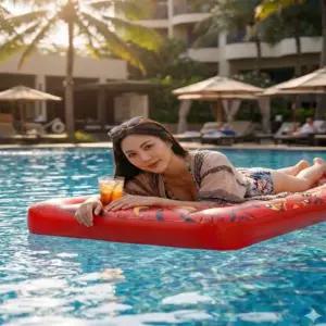 성인대형튜브 계곡물놀이용품 침대튜브 워터해먹