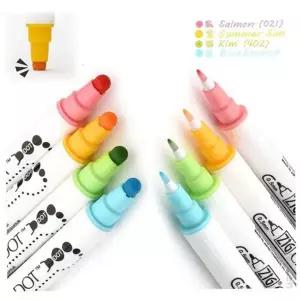 수성 마카펜 캘리그라피 드로잉 컬러링 트윈팁 마카펜 미술용 클린컬러 다이어리 문구용 공예용 손글씨