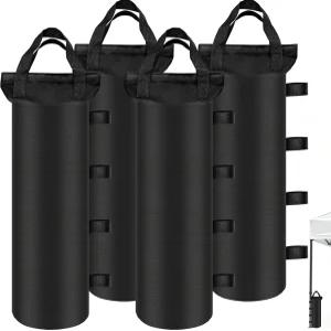 캐노피 웨이트 샌드백 4팩 레그용 야외 팝업 텐트 가제보 세트 4