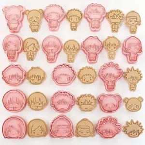 고죠피규어 사토루 주술회전 8개 Jujutsu Kaisen 케이크 쿠키 커터 애니메이션 그림 Satoru Gojo Itadori Y