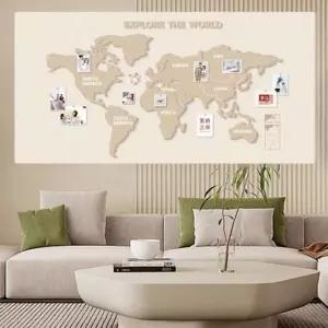 벽장식 그린 세계 인테리어 마그넷 세계지도 자석 그림