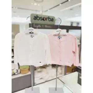 [압소바](김해점)(압소바출산백일돌아기외출가디건) 셔벗 가디건 2벌 세트(A1323690SA)아이보리+연핑크