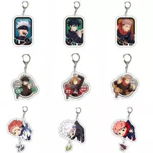 고죠피규어 사토루 주술회전 Jujutsu Kaisen Anime Keychain Itadori Yuji Gojo Satoru 만화 아크릴 가방