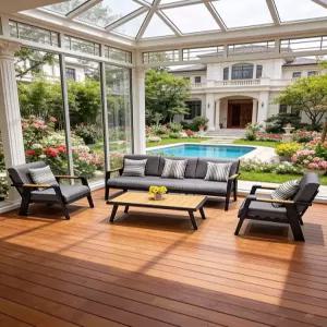 몬티나스 야외 소파세트 알루미늄 라탄 4인 5인 쇼파 의자 세트 북유럽 프리미엄 튼튼한