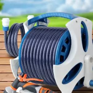 고급 자동 릴호스 50M 세차용 워터호스 고압 스프링 수도 연결