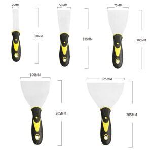 5인치 세트 퍼티 나이프 스크레이퍼 건축 필링 스패툴 페인트 스패클