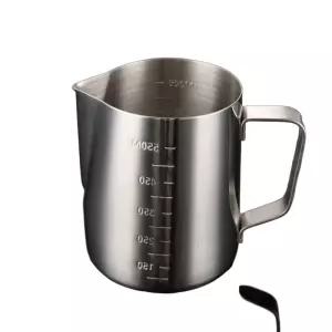 우유 스팀피처 온도계 라떼아트 스테인리스 눈금 주전자