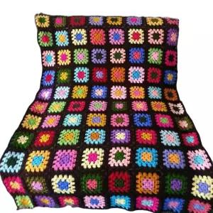 손뜨개 코바늘 블랭킷 키트 수제 무릎이불 담요 뜨기 세트