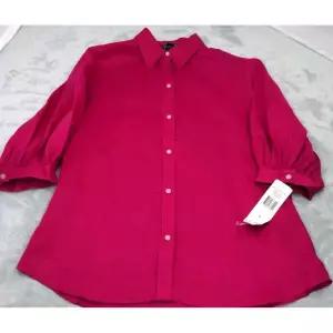 미국 신상품 로렌 랄프 로렌 100프로 린넨 셔츠 반팔 여성용 대형 프린세스 핑크 298216500685